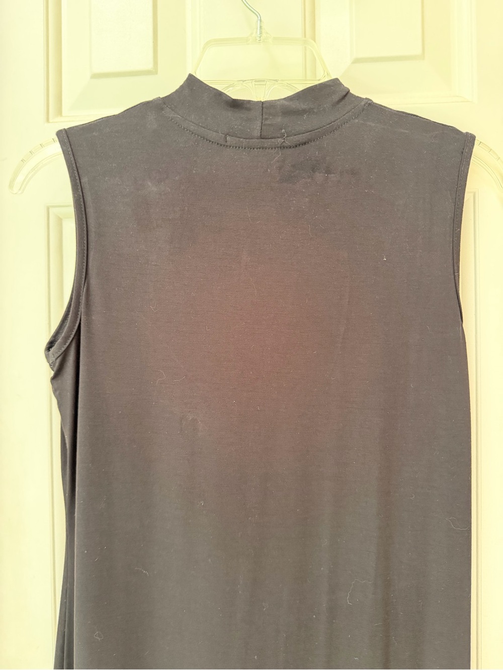 Thyme & Honey Black Mock Neck Mdi Stretch Knit Sheath Dress, Sleeveless, Sz S - Picture 10 of 15